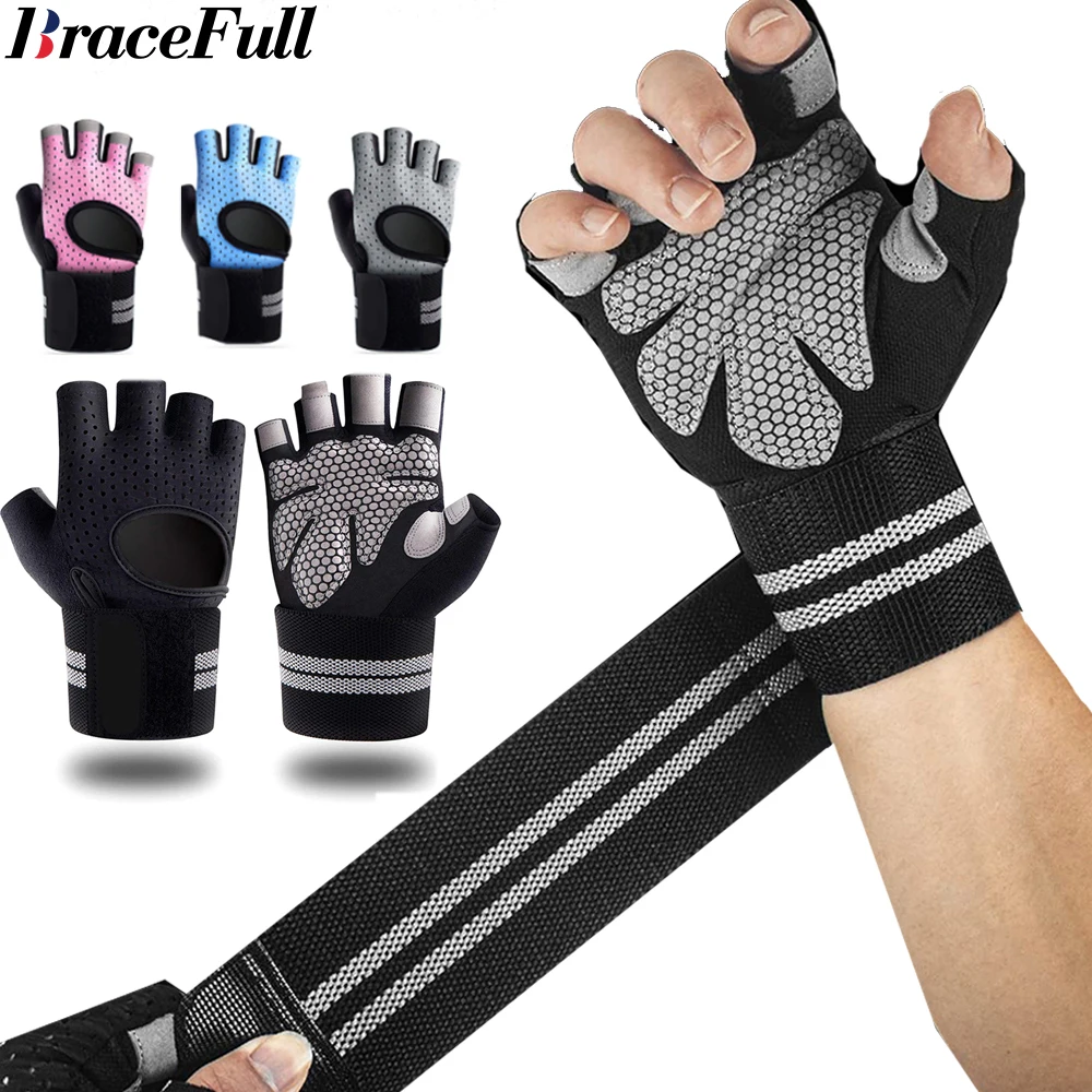 1Pair Half Finger Gym Fitness  - đánh giá và giá Crossfit Training Gear
